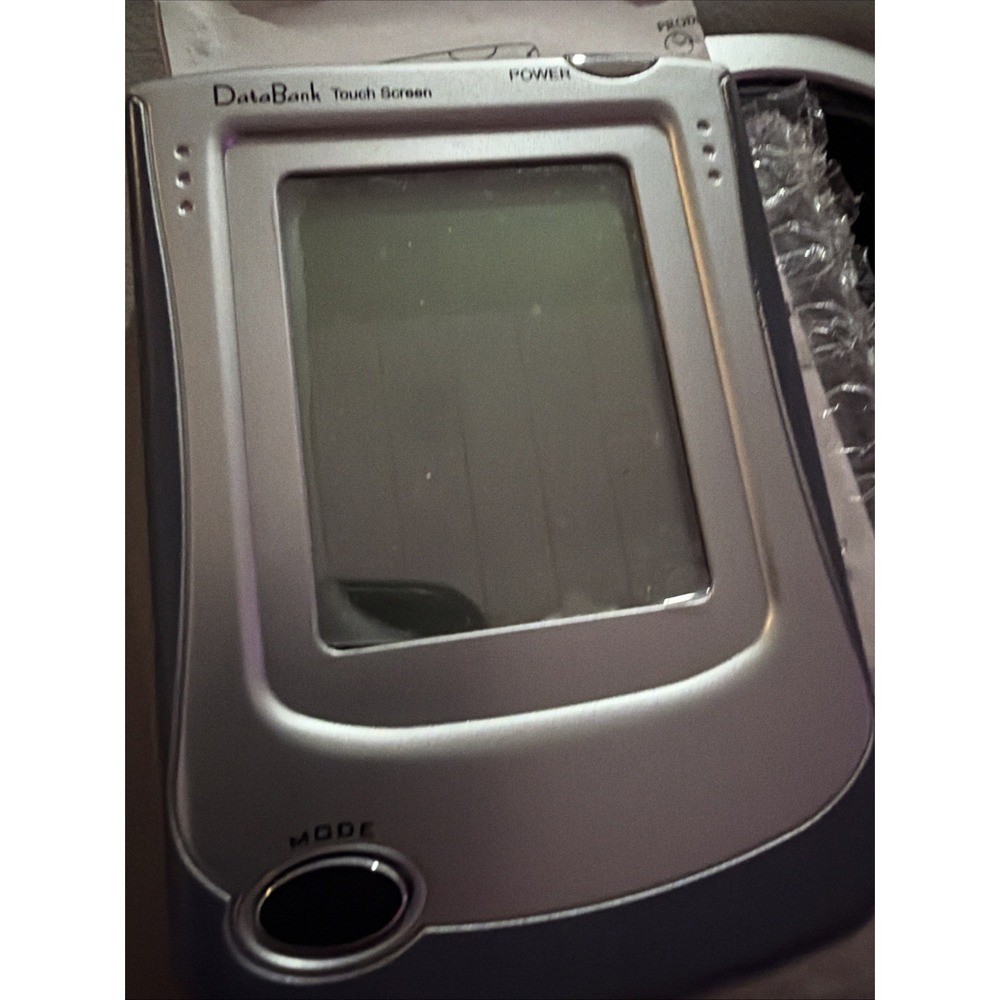 Vtg DataBank Touch Screen With Stylus Palm Pilot VPDA TDB-10-03 White Elephant